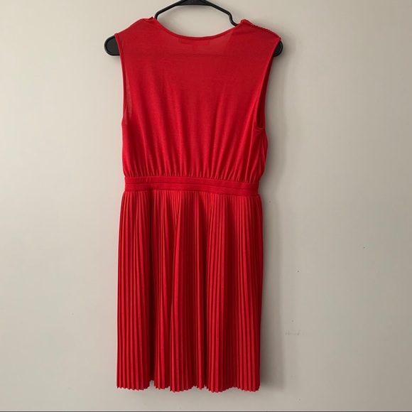Tracy Reese Red Pleated Dress - Picture 3 of 5